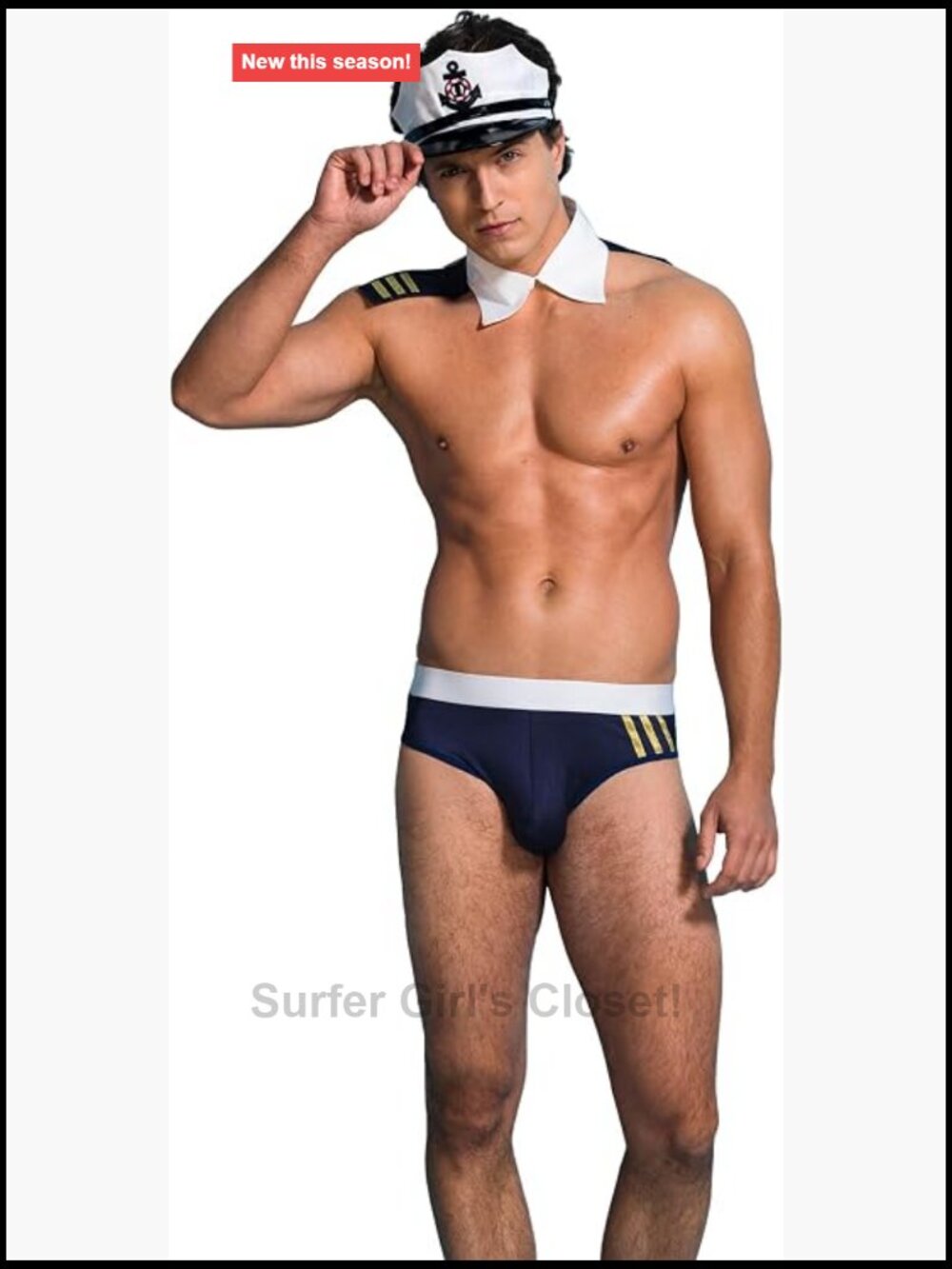Sexy Navy Costume Bottom with Headpiece for Halloween